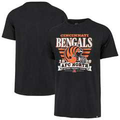 Cincinnati Bengals '47 Stripe Splash Franklin Throwback T-Shirt Black - 47 brand
