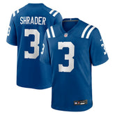 Spencer Shrader Indianapolis Colts Team Game Jersey Royal - Nike