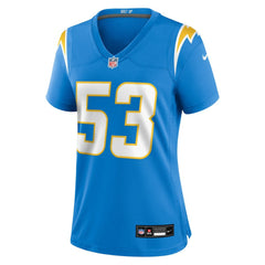 Del'Shawn Phillips Los Angeles Chargers Women's Team Game Jersey Powder Blue - Nike