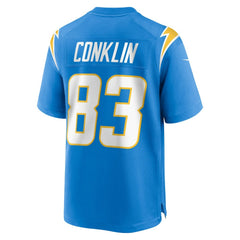 Tyler Conklin Los Angeles Chargers Team Game Jersey Powder Blue - Nike