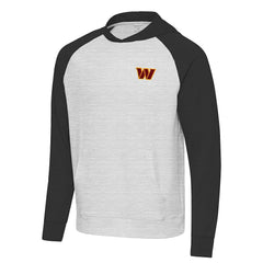 Washington Commanders Antigua Urgent Pullover Hoodie Heather Gray/Black - NFL