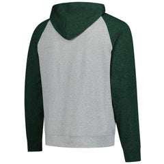 Green Bay Packers Antigua Urgent Pullover Hoodie Heather Gray/Black - NFL