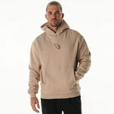 Arizona Cardinals The Wild Collective Unisex Oversized Graphic Fleece Hoodie Tan - NFL