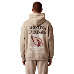 Arizona Cardinals The Wild Collective Unisex Oversized Graphic Fleece Hoodie Tan - NFL