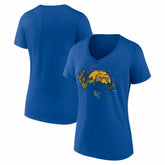 Kansas City Royals Women's Forever Royal Cactus V-Neck T-Shirt discount
