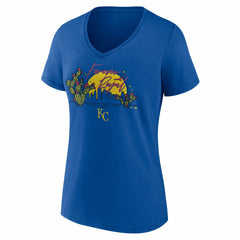 Kansas City Royals Women's Forever Royal Cactus V-Neck T-Shirt discount