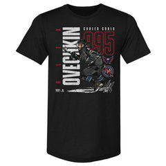 Alexander Ovechkin Washington Capitals 500 Level NHL All-Time Leading Goal Scorer Tri-Blend Throwback T-Shirt Black