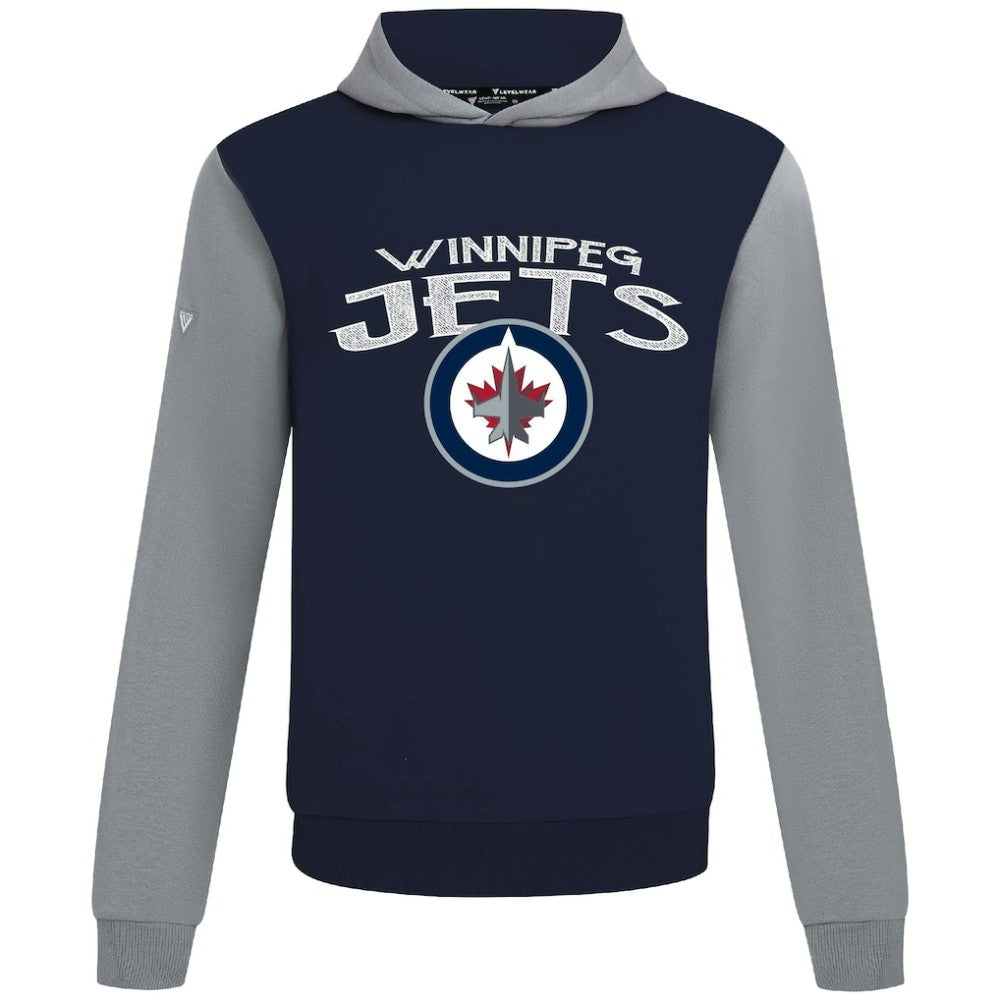 Winnipeg Jets - Levelwear Ultimate Mission Pullover Hoodie Navy/Gray