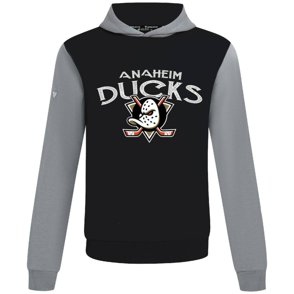 Anaheim Ducks - Levelwear Ultimate Mission Pullover Hoodie Black/Gray