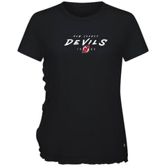 New Jersey Devils - Levelwear Women's Airflow Scratched T-Shirt Black