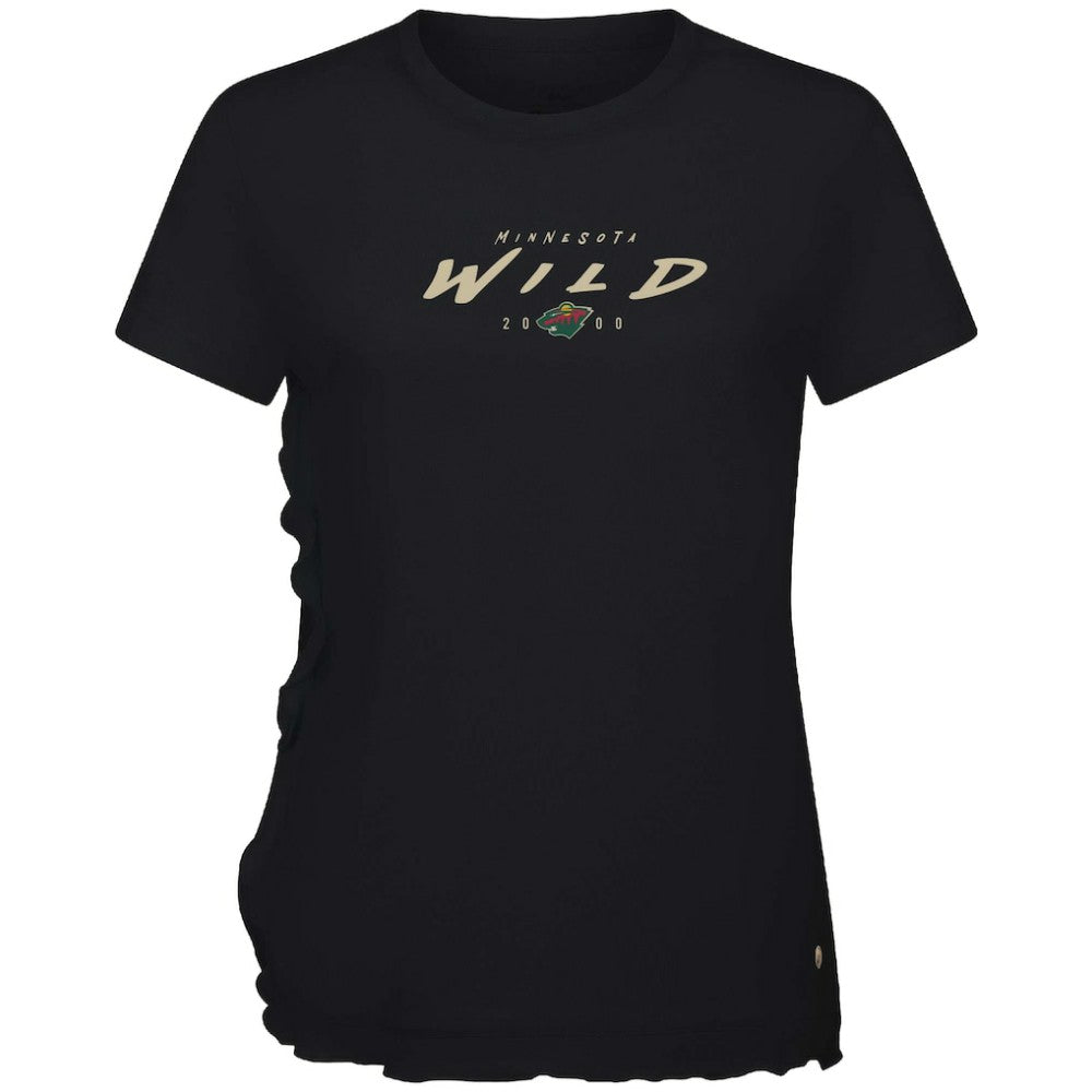 Minnesota Wild - Levelwear Women's Airflow Scratched T-Shirt Black