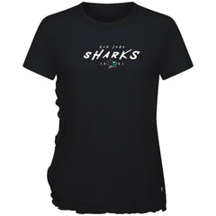 San Jose Sharks - Levelwear Women's Airflow Scratched T-Shirt Black