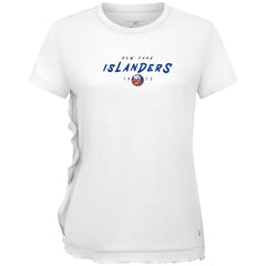 New York Islanders - Levelwear Women's Airflow Scratched T-Shirt White