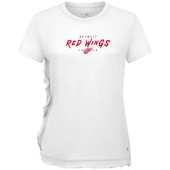 Detroit Red Wings - Levelwear Women's Airflow Scratched T-Shirt White