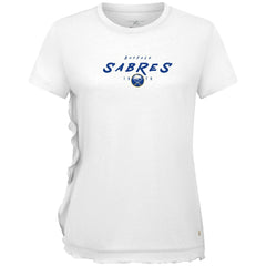 Buffalo Sabres - Levelwear Women's Airflow Scratched T-Shirt White