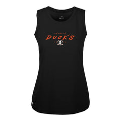 Anaheim Ducks - Levelwear Women's Macy Scratched Tank Top Black
