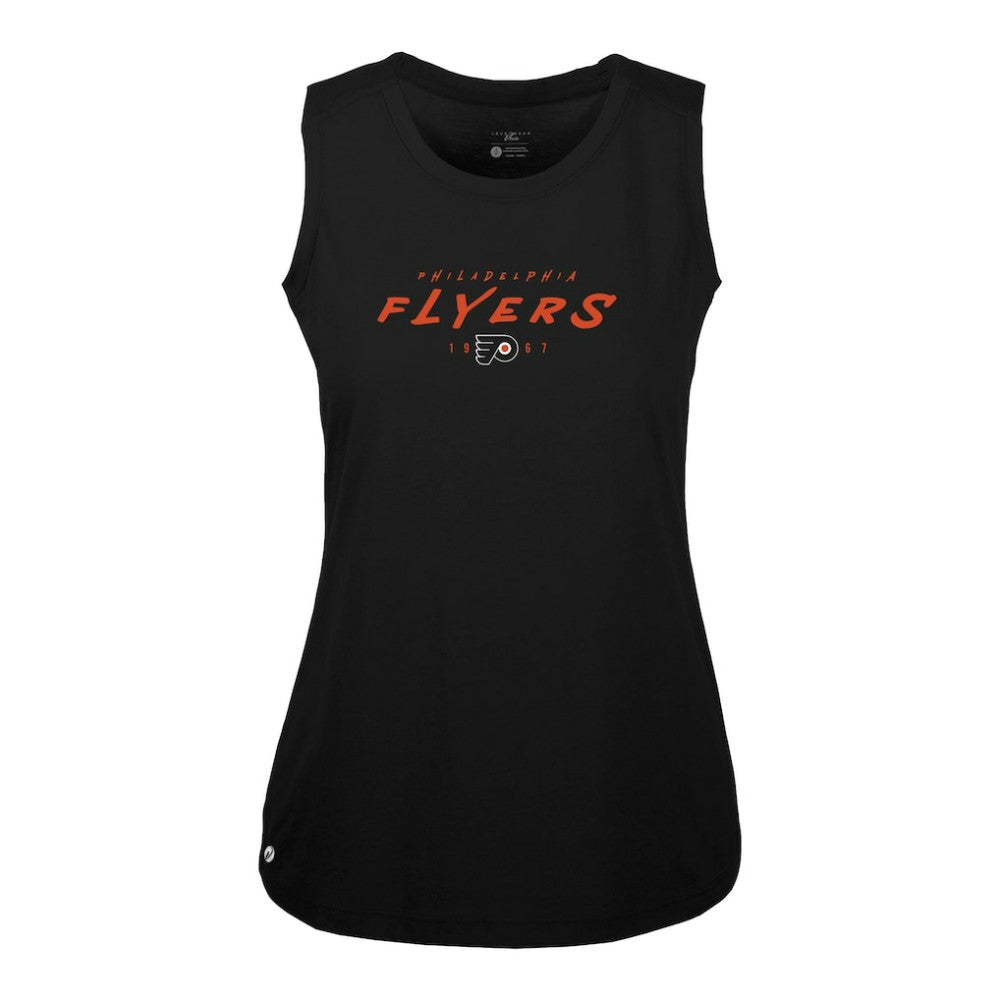 Philadelphia Flyers - Levelwear Women's Macy Scratched Tank Top Black