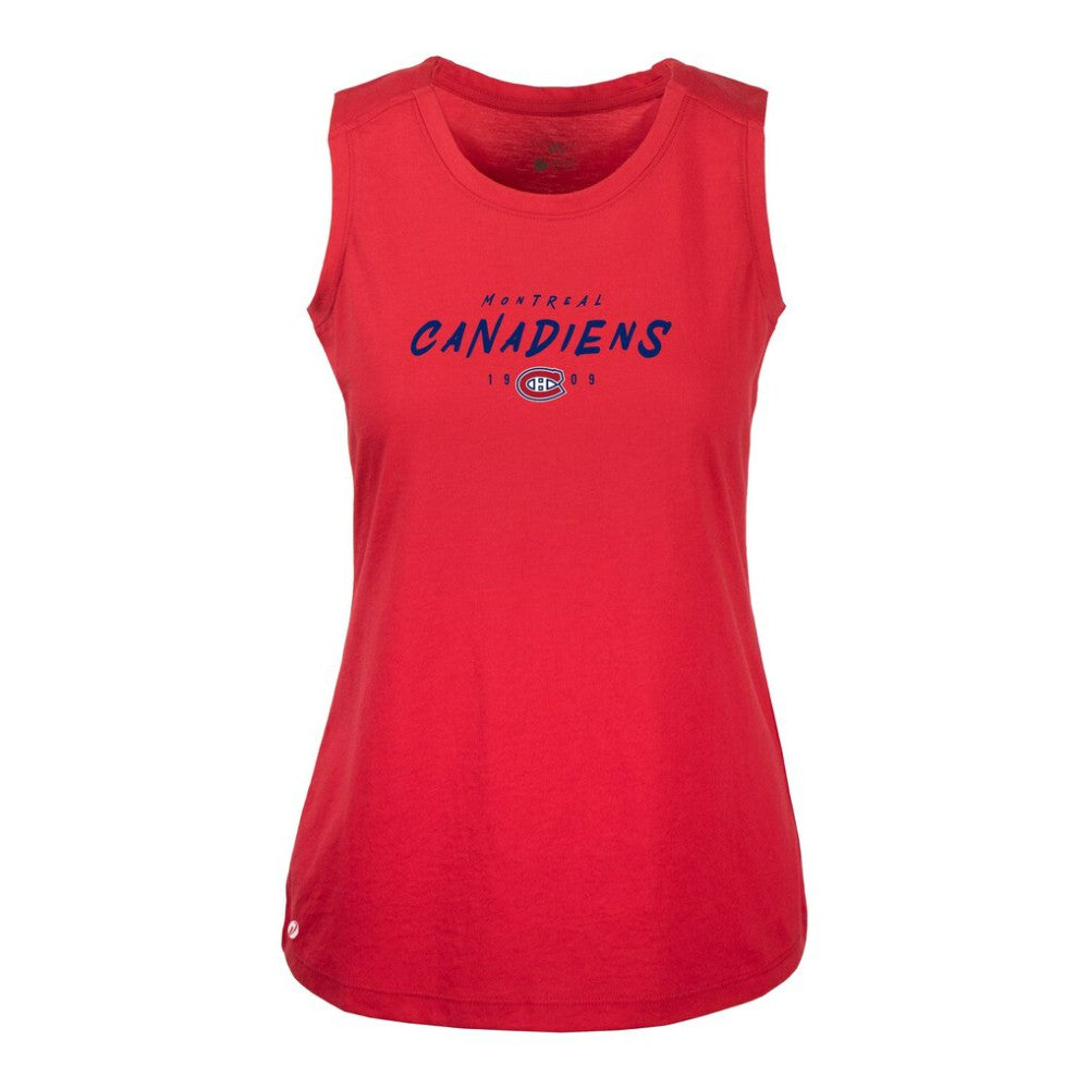 Montreal Canadiens - Levelwear Women's Macy Scratched Tank Top Red