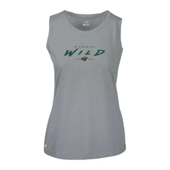 Minnesota Wild - Levelwear Women's Macy Scratched Tank Top Gray