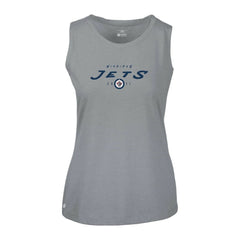 Winnipeg Jets - Levelwear Women's Macy Scratched Tank Top Gray