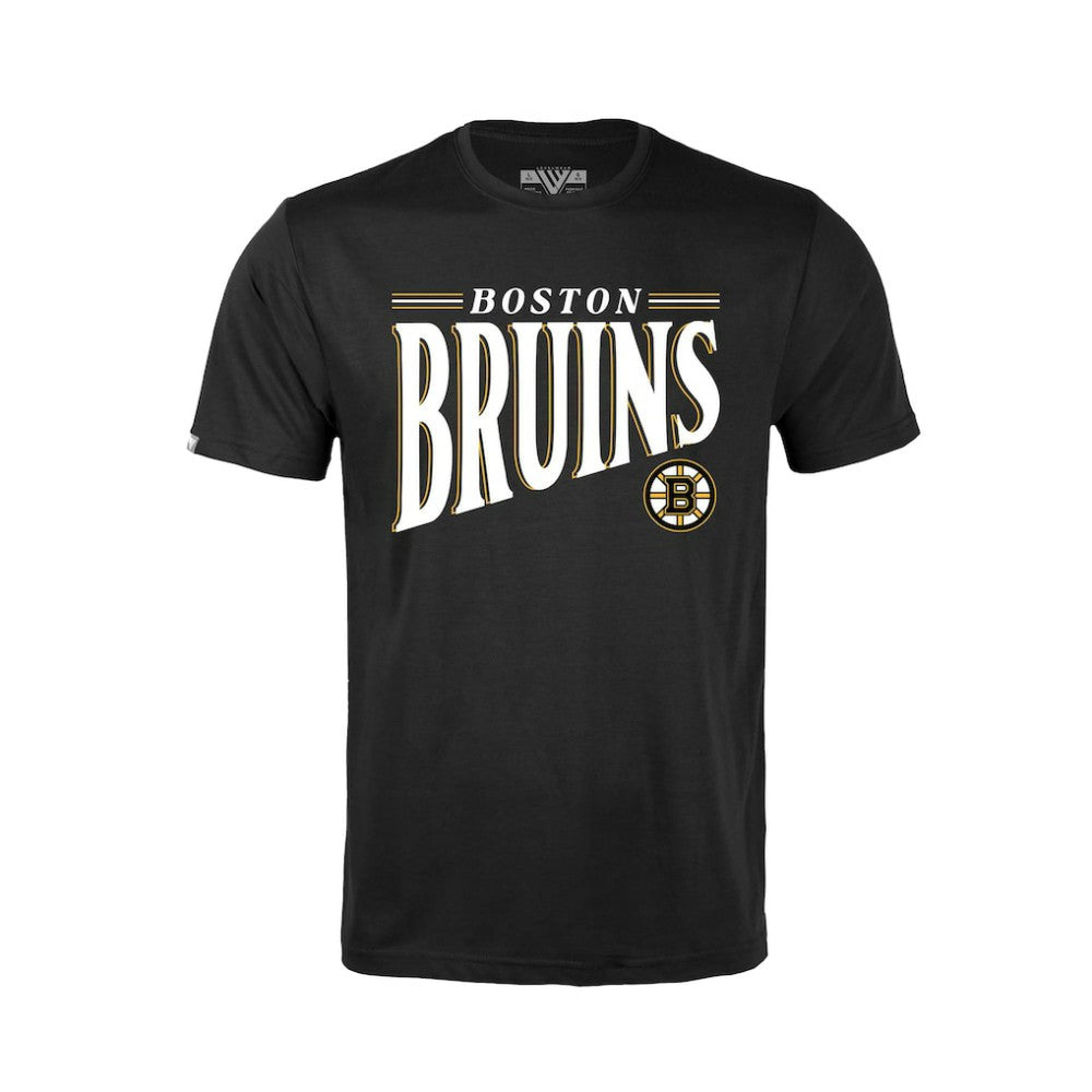 Boston Bruins Levelwear Youth Little Richmond Tally T-Shirt Black