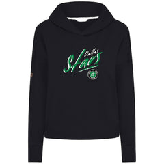 Dallas Stars - Levelwear Women's Sweet Sizzle Tri-Blend Cropped Pullover Hoodie Black