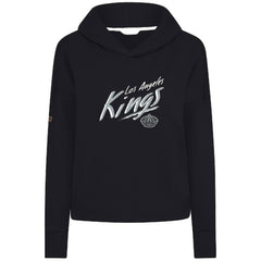 Los Angeles Kings - Levelwear Women's Sweet Sizzle Tri-Blend Cropped Pullover Hoodie Black