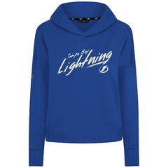 Tampa Bay Lightning - Levelwear Women's Sweet Sizzle Tri-Blend Cropped Pullover Hoodie Royal