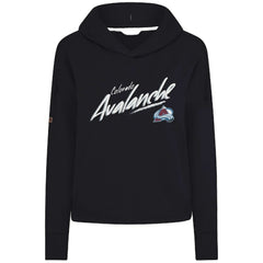 Colorado Avalanche - Levelwear Women's Sweet Sizzle Tri-Blend Cropped Pullover Hoodie Black