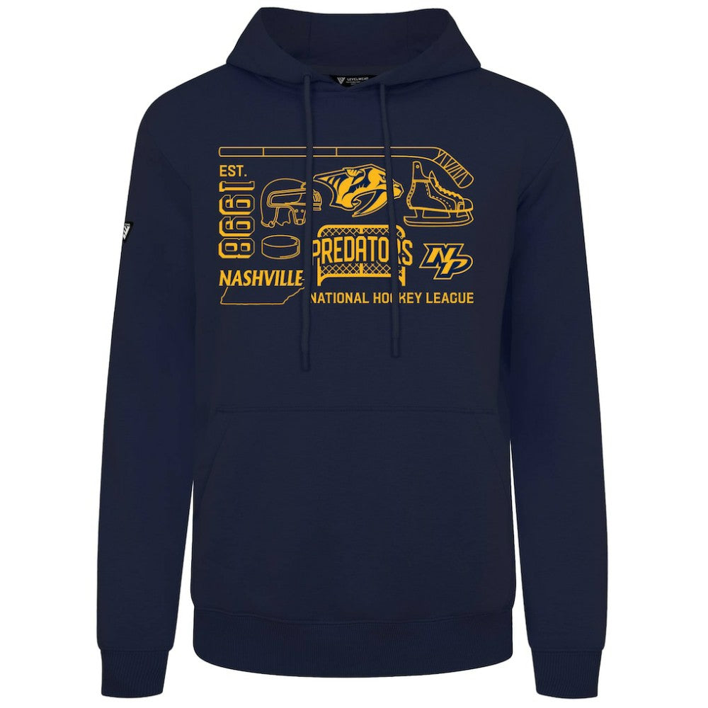 Nashville Predators - Levelwear Podium Campaign Pullover Hoodie Navy