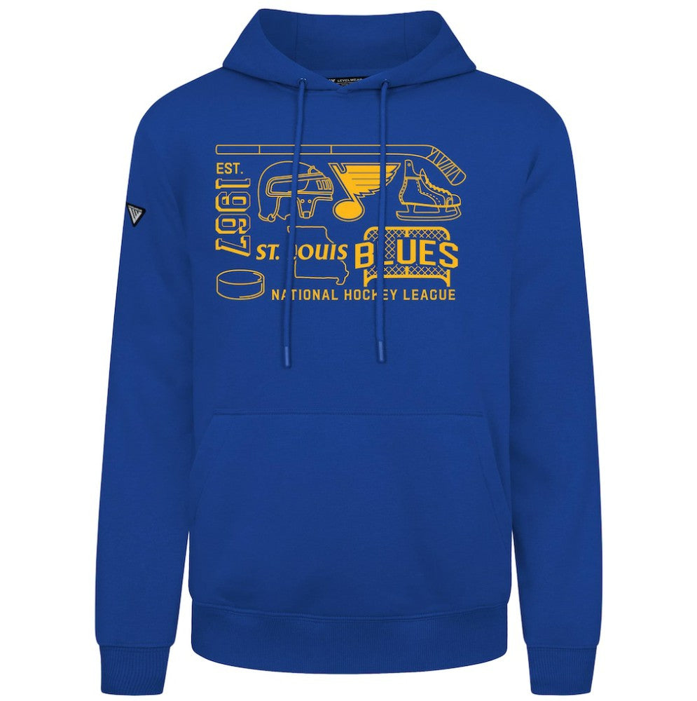 St. Louis Blues - Levelwear Podium Campaign Pullover Hoodie Royal