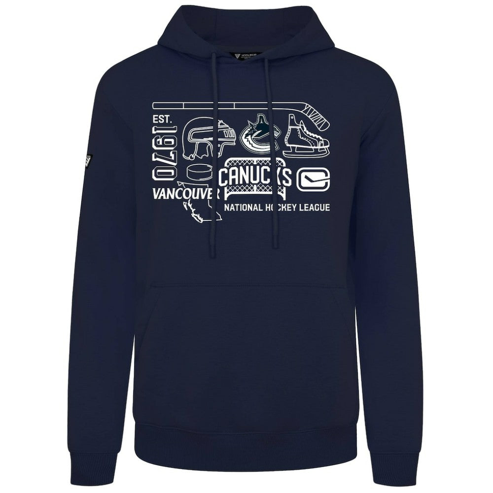 Vancouver Canucks - Levelwear Podium Campaign Pullover Hoodie Navy