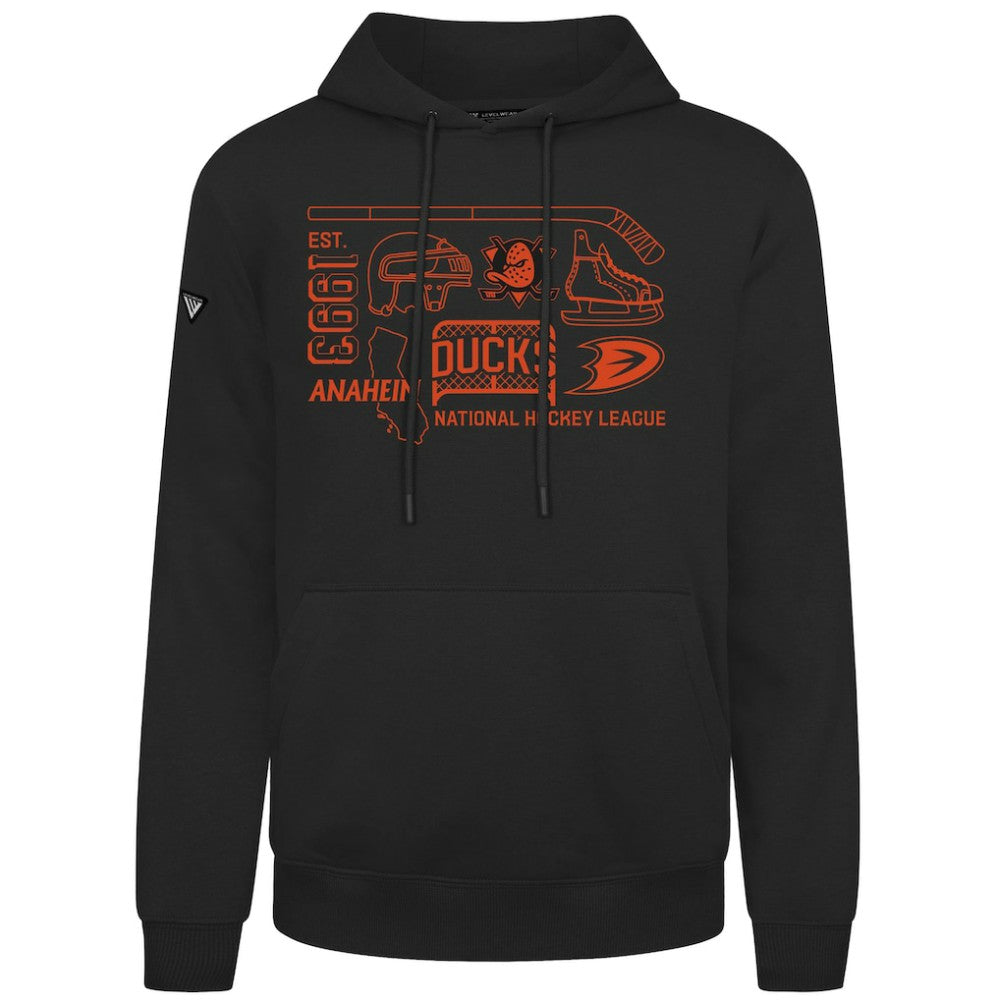 Anaheim Ducks - Levelwear Podium Campaign Pullover Hoodie Black