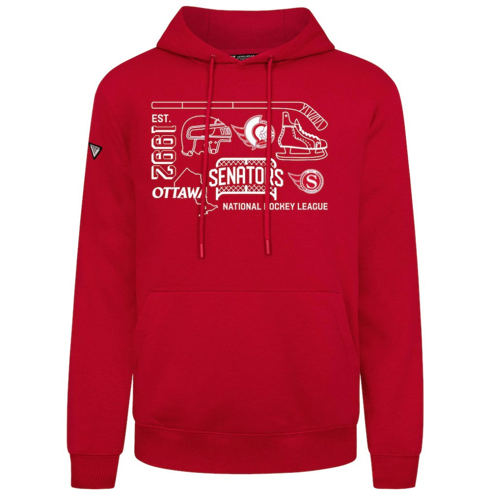 Ottawa Senators - Levelwear Podium Campaign Pullover Hoodie Red