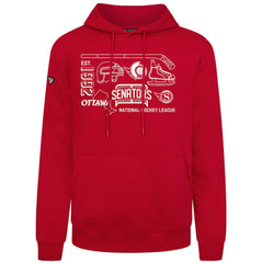 Ottawa Senators - Levelwear Podium Campaign Pullover Hoodie Red