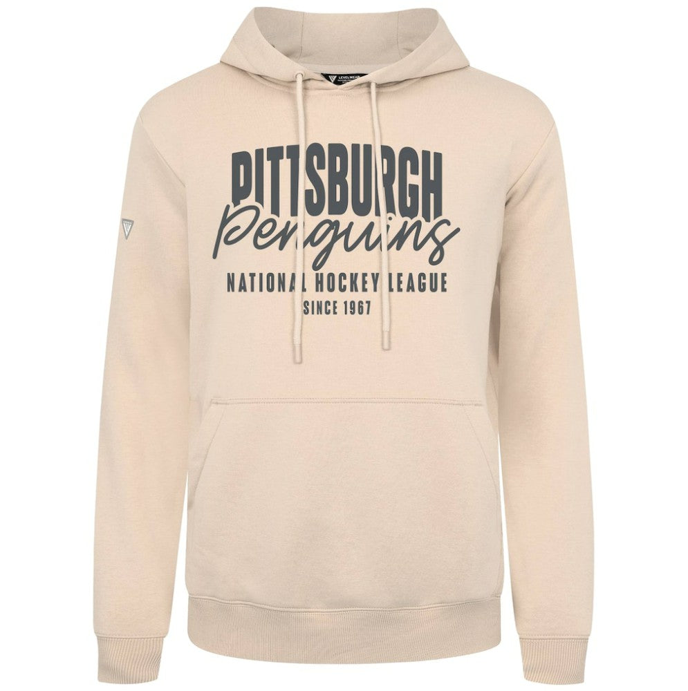 Pittsburgh Penguins Levelwear Podium Response Pullover Hoodie Khaki