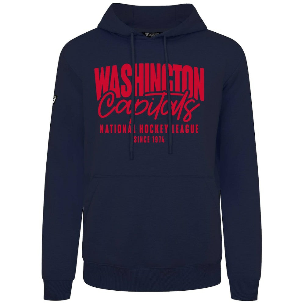 Washington Capitals Levelwear Podium Response Pullover Hoodie Navy
