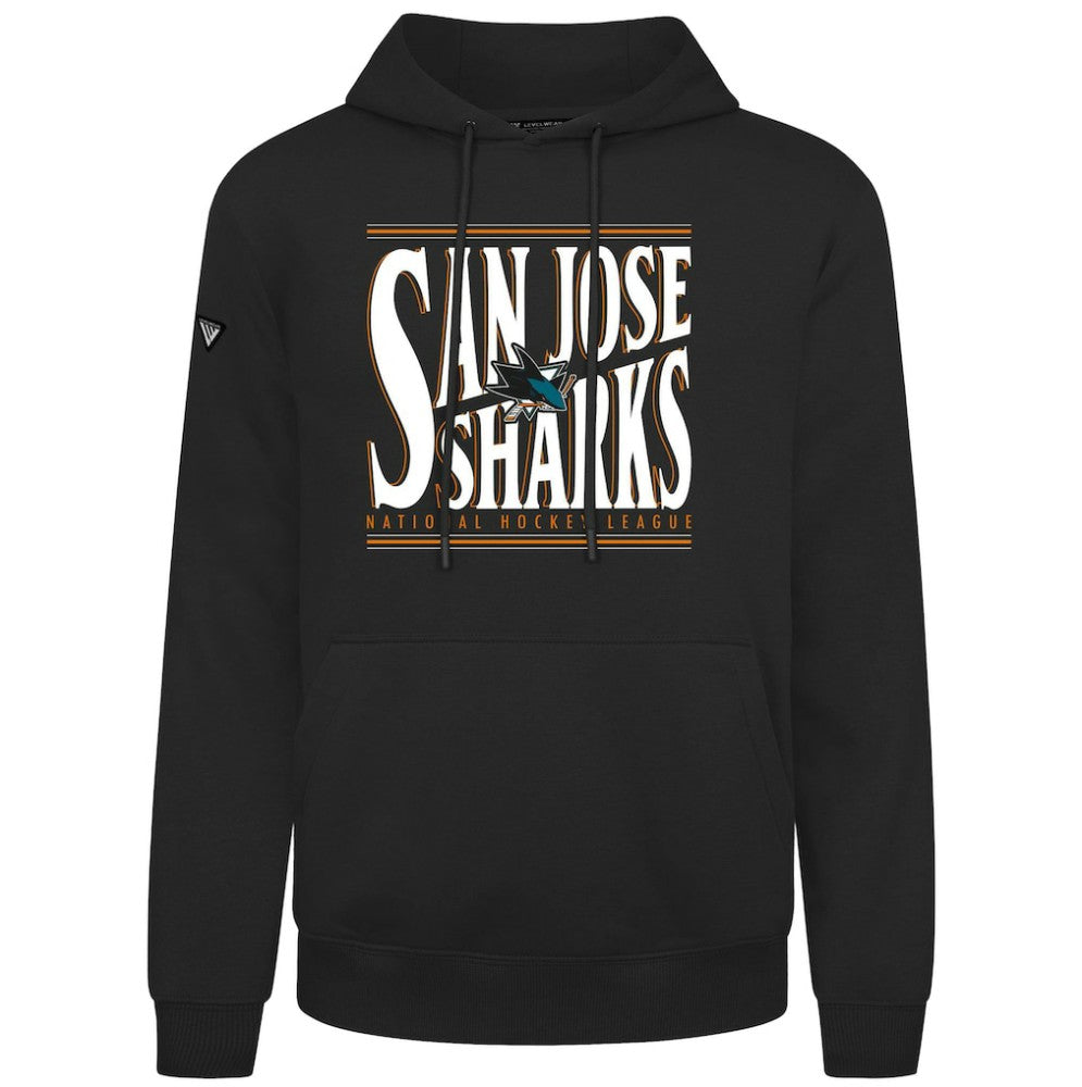 San Jose Sharks - Levelwear Podium Powerhouse Pullover Hoodie Black