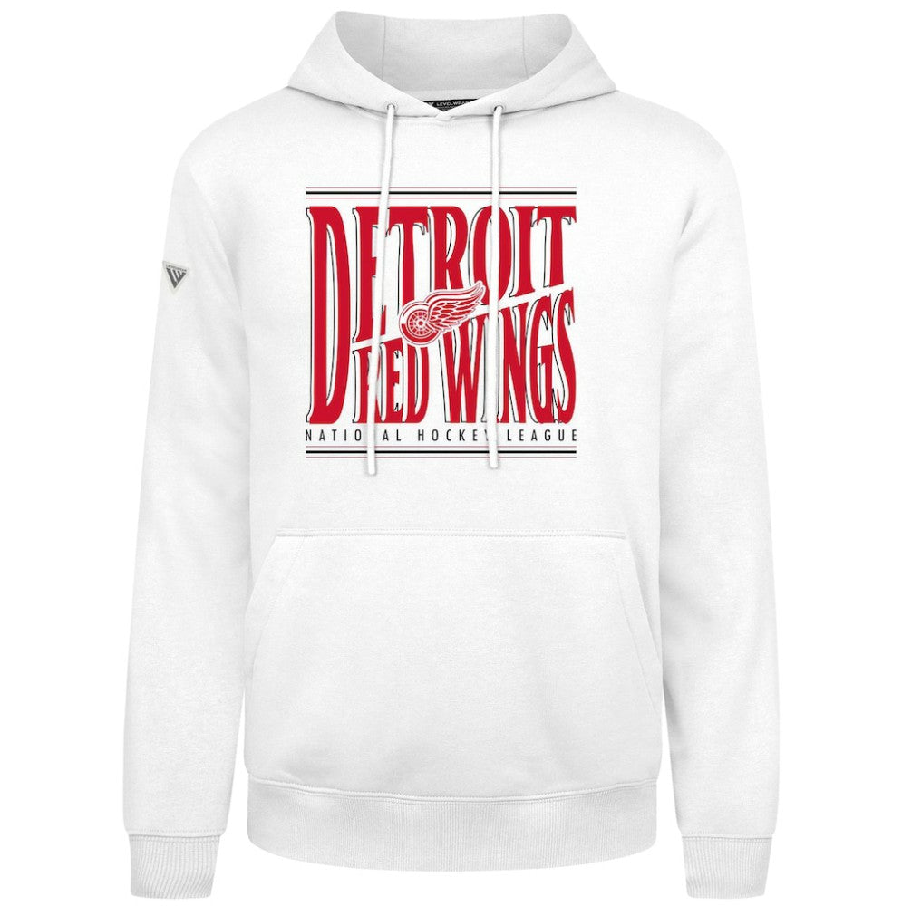 Detroit Red Wings - Levelwear Podium Powerhouse Pullover Hoodie White