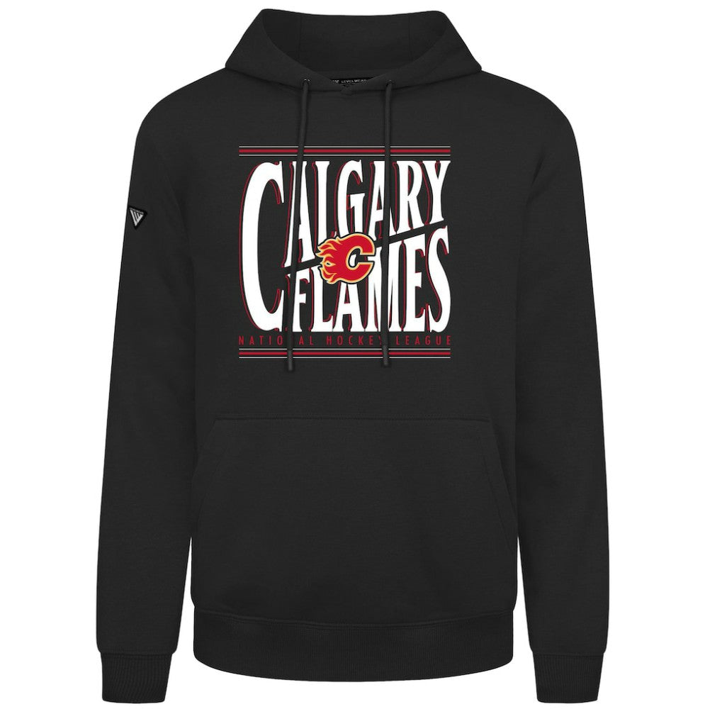 Calgary Flames - Levelwear Podium Powerhouse Pullover Hoodie Black