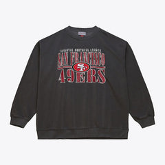 San Francisco 49ers Downtown Collection Fleece Sweatshirt Black - Mitchell & Ness
