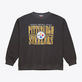Pittsburgh Steelers Downtown Collection Fleece Sweatshirt Black - Mitchell & Ness