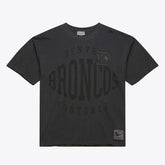 Denver Broncos Downtown Collection Premium Vintage Logo T-Shirt Black - Mitchell & Ness