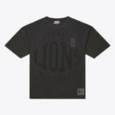 Detroit Lions Downtown Collection Premium Vintage Logo T-Shirt Black - Mitchell & Ness