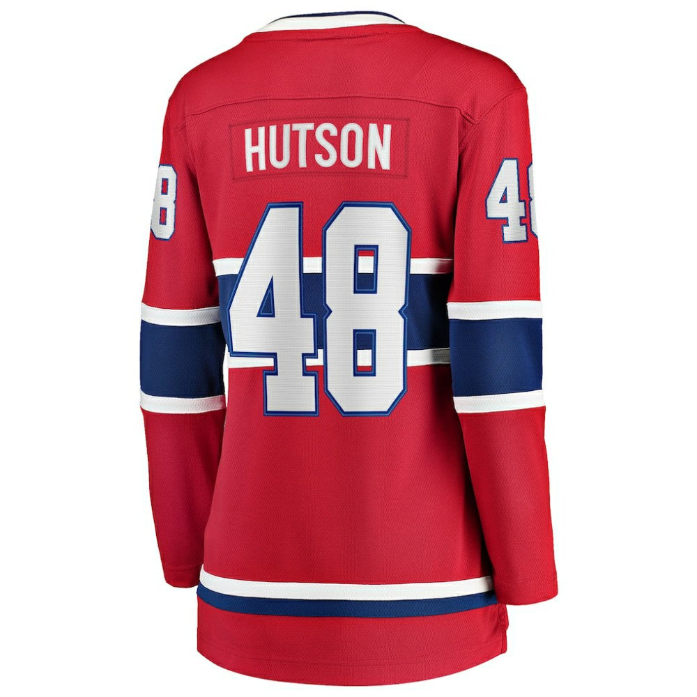 Lane Hutson Montreal Canadiens Fanatics Women's Home Breakaway Player Jersey - Red | NHL Jerseys