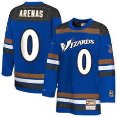 Mitchell & Ness - Gilbert Arenas Washington Wizards Youth Maxxed Out 2.0 Fashion Hockey Jersey - Blue