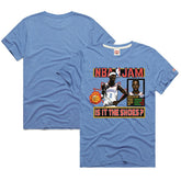 NBA - Shai Gilgeous-Alexander Oklahoma City Thunder Homage Unisex NBA Jam Tri-Blend T-Shirt - Light Blue