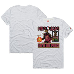 NBA - Donovan Mitchell Cleveland Cavaliers Homage Unisex NBA Jam Tri-Blend T-Shirt - Ash
