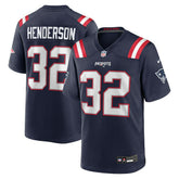 TreVeyon Henderson New England Patriots 2025 NFL Draft Game Jersey Navy - Nike