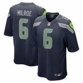 Jalen Milroe Seattle Seahawks 2025 NFL Draft Game Jersey College Navy - Nike